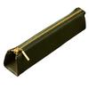 DE Triangular Pen Tochigi Genuine Made In Triangular Fountain Pen Green [AM MASU] Case, Leather, Leather, Japan, Shape, Holder, Slim, Leather,