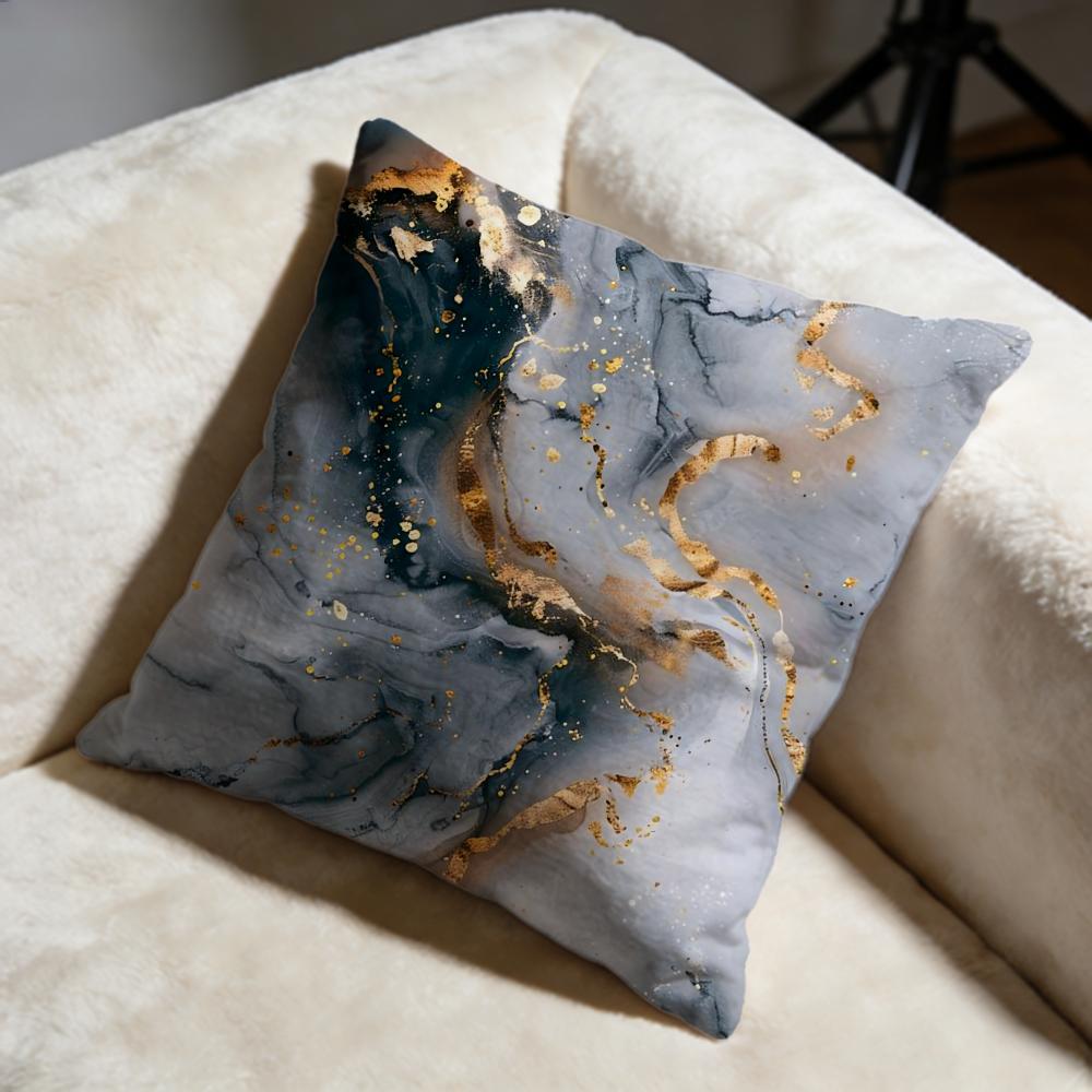 Minimalist Marble Patterned Cushion Cover Soft Decorative Pillow Case Suitable for Bedroom Sofa Car Travel Use