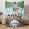 1 Stück, Winnie Puuh Heimdekoration Geschenk Weiche Flanelldecke für Schlafzimmer, Wohnzimmer, Reisen, Camping, Auto