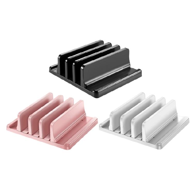 Supporto Verticale per Laptop da Scrivania Porta Laptop Salvaspazio Supporto Regolabile per Laptop Rastrelliera per Laptop Notebook bianco