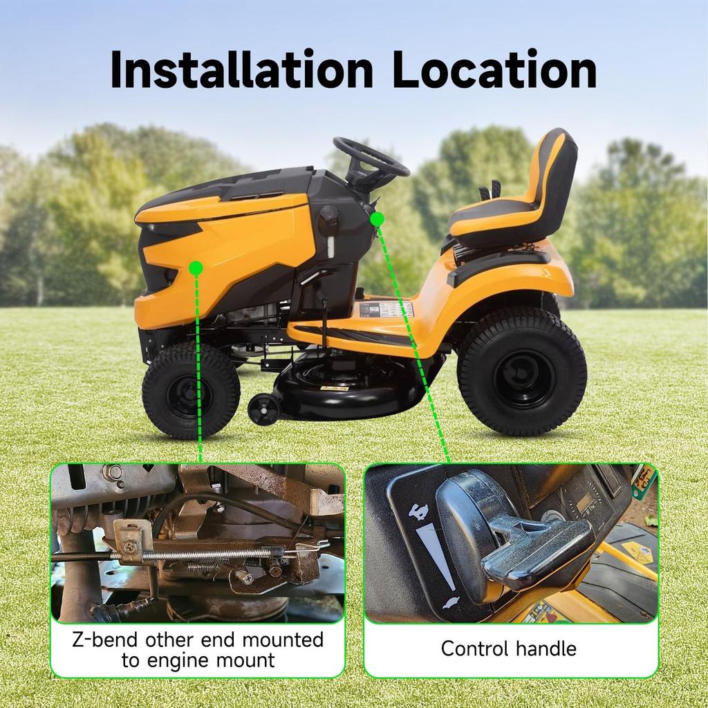 946-05098C Throttle Choke Cable Compatible With Cub Cad-Et XT1 LT50 LT46 GT50 GT54 XT2 LX46 LX50 Craftsman MTD Riding Lawn Mower, 746-05098C Control