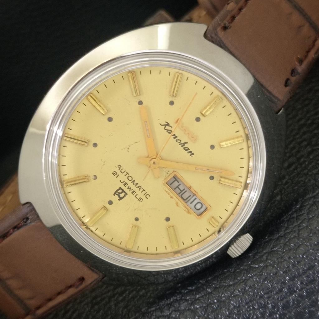 

VINTAGE HMT KANCHAN AUTOMATIC 6501 INDIAN MENS ORIGINAL DIAL WATCH a703261-1 R213a-a703261