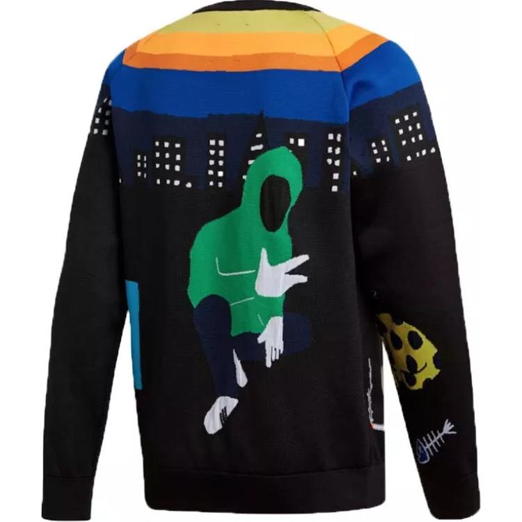adidas Uas Casual Sports Knitted Round Neck Long Sleeve Sweatshirt Unisex Sweatshirt Multicolor CZ8081