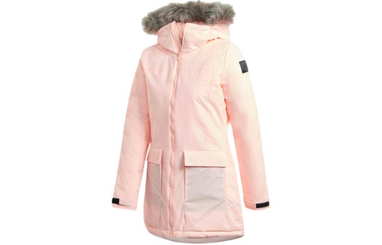 Adidas Parka Coats Women s Pink Hooded Thickened GE7791 S