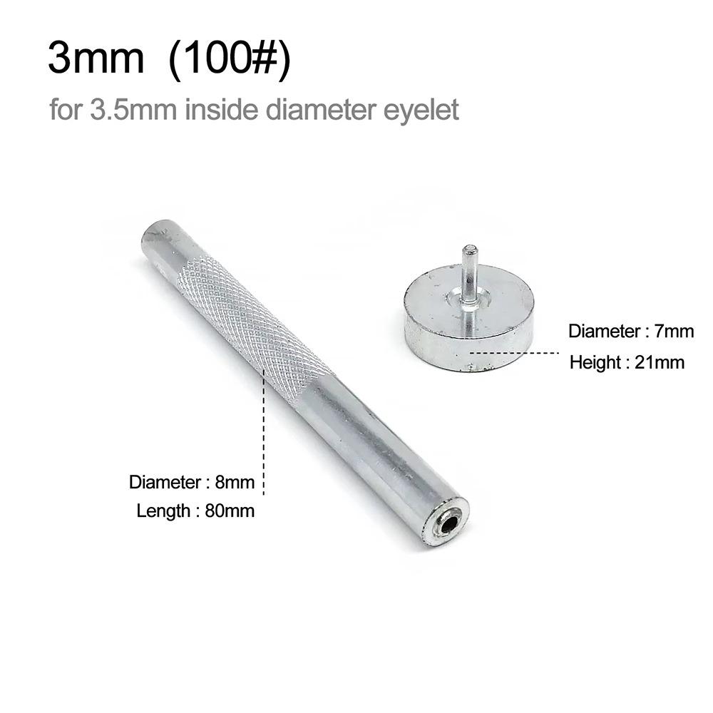 

1 шт. DIY аксессуары кожа люверсы форма углеродистая сталь люверсы монтажный инструмент 100# 3mm