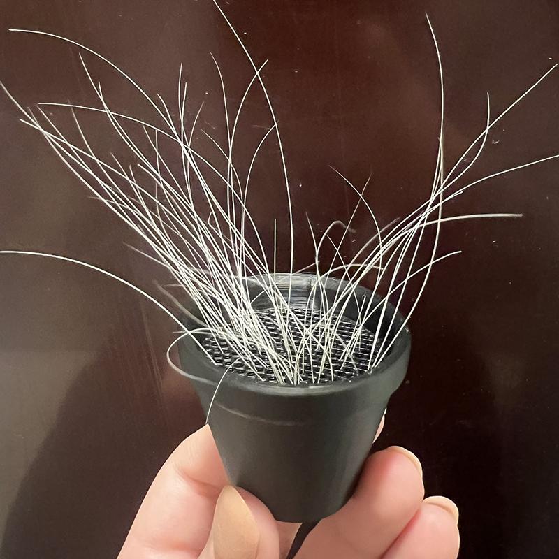 Pet Whisker And Fur Collector Cat Whisker Holder Mini Flower Pot Design Desktop Ornament Collectible Keepsake For Cat Owners