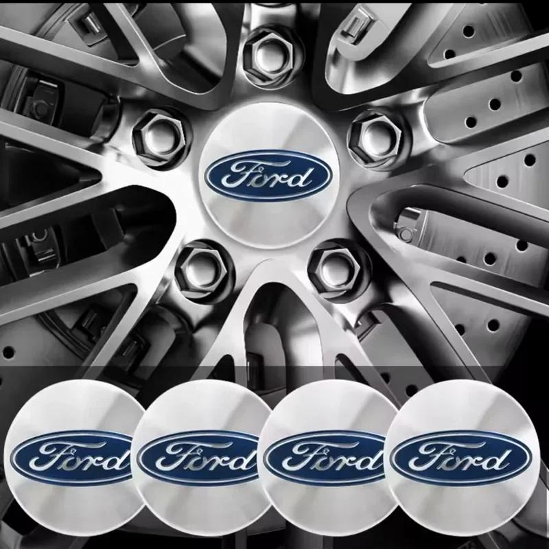 Nowa naklejka samochodowa 2026 Ford Nowy 2025 Gorące 4 szt. 54 MM Oryginalne Dekielki do Felg Samochodowych Dekoracja do Ford Focus MK2 Fiesta