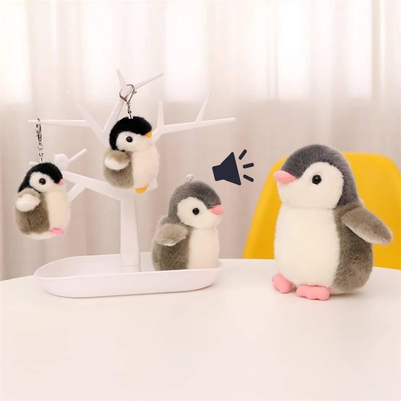 Toy Plush Penguin Keychain With Soft Pp Cotton Filling For Girls And Women