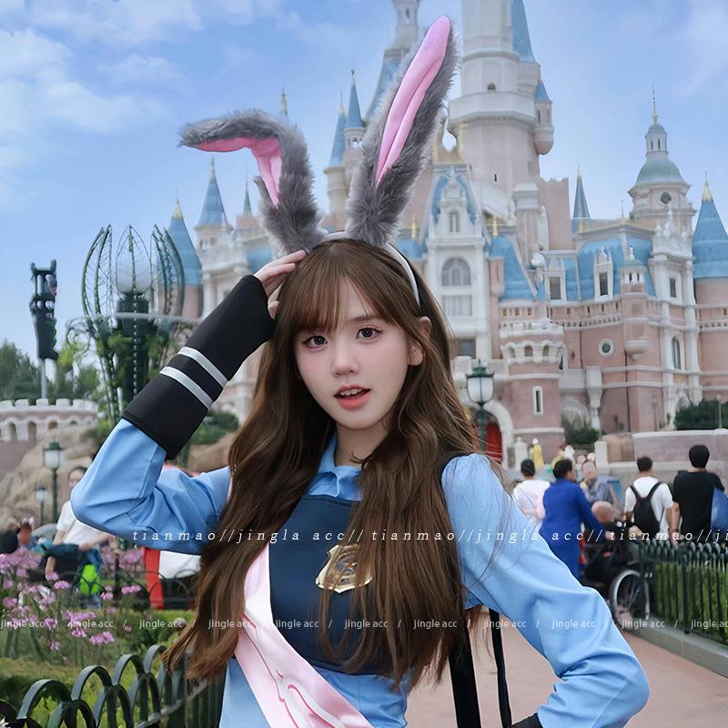 Judy Rabbit long ears headband new cos bunny funny cute headband accessories