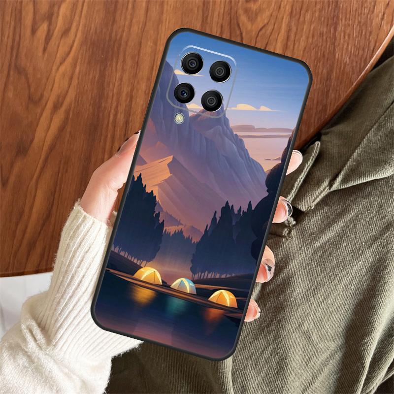 Funda Camping Naturaleza Montaña Para Samsung Galaxy M14 M34 M54 M12 M32 M52 M15 M11 M13 M06 M16 M36 M56 M31 M53 M35 M55