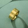 Dawapara Vintage Ace Poker Card Men Ring 8MM Unisex Luck Ring Ace of Love Stainless Steel Wedding Band Jewelry