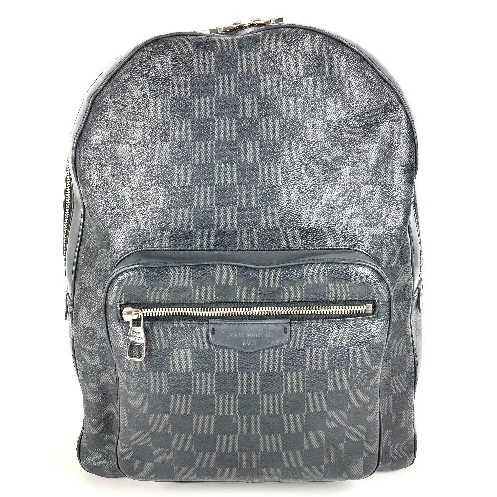 Louis Vuitton N41473 Damier Graphite Josh Backpack Bag Backpack Black