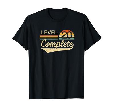Level 20 Complete - 20 Year Wedding Anniversary Gift Him Her T-Shirt Unisex T-Shirt
