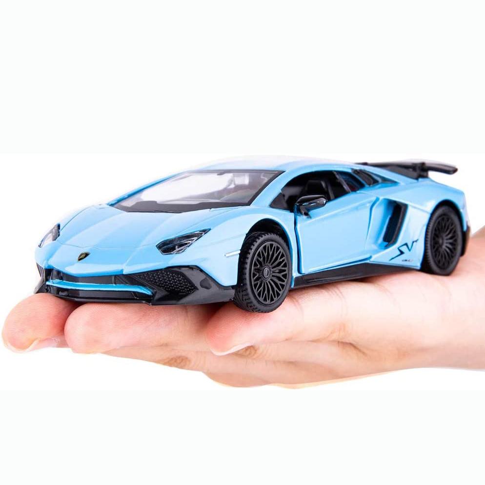 1/36 Scale Lambo Aventador LP700-4 Diecast Car Model Toy, Zinc Alloy Pull Back Vehicle for Kids Adults Gift Collection
