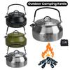 0.8L Outdoor Camping Kettle with Handle Portable Hiking Kettle Anti-Slip Water Kettle Tableware for Outdoor Travel Camping
