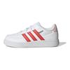 Adidas Breaknet 2.0 Non-Slip Durable Low-Top Kids Skate Shoes Kids Sneakers White Red HP8967