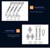 Stainless Steel Shade Sail Turnbuckle Set - Outdoor Hardware Accessories
