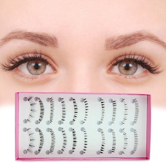 10 Pairs Women Lower Under Bottom False Fake Eyelashes Eye Lashes Extension for Daily Life Party