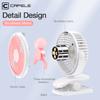 Rechargeable Mini Desktop USB Cooling Fan Cooler Summer Air Cooling 3-Speed Clip style Desk Fan