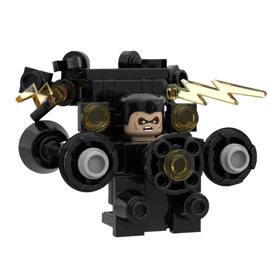 Mini Skibidi Toilet Man Figure Anime Building Block Toys Tvman Plus Titan Cameraman Speakerman Bricks Model Kid Birthday Gifts