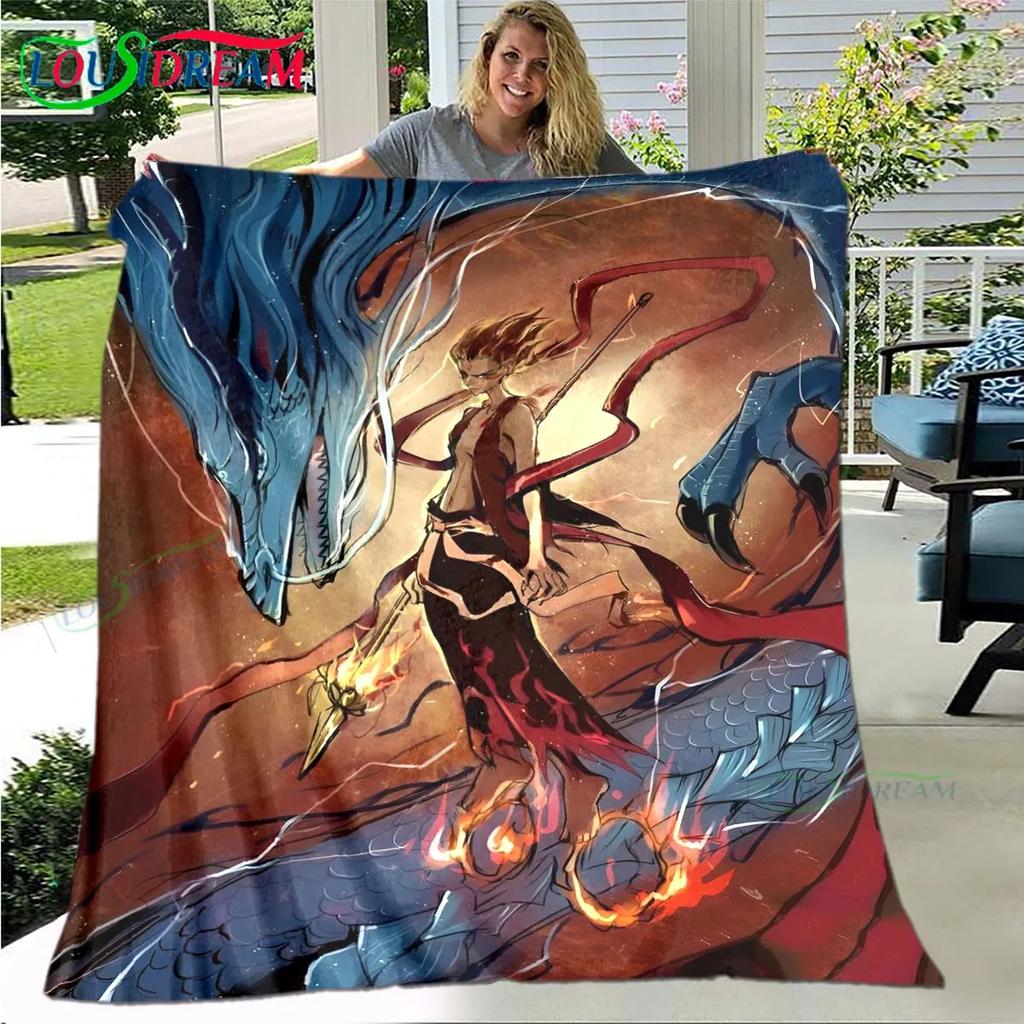 Famous Film Role Nezha Printed Soft Blanket  Living Room Bedroom Sofa Bed Blanket  Gift Portable Picnic Blanket Luxury Gift