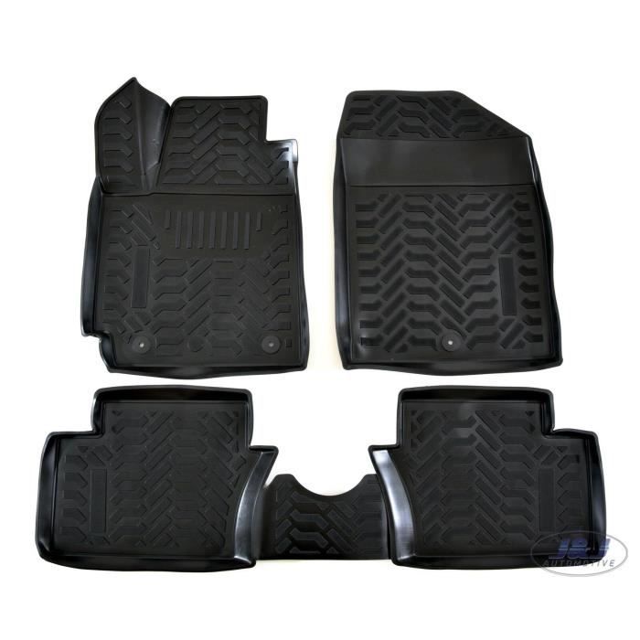 Rubber Floor Mat - J&J AUTOMOTIVE - Kia Picanto 3 - Custom Made - Non-Slip - Non-Toxic TPE