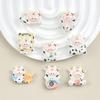 Cute Cow Baby Cartoon Handmade Resin Keychain Accessories