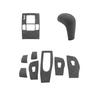 For LHD Mazda3 Axela 2020 2021 2022 2023 2024 2025 Suede Overlays Interior Trim On Gears, Window Lifting Button, Steering Wheel