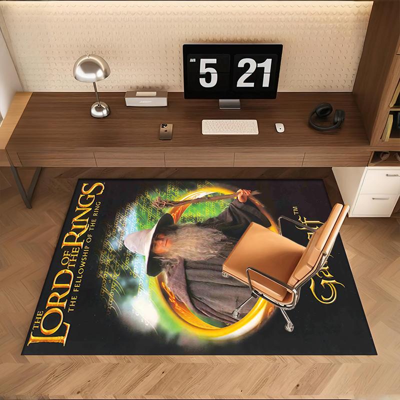 

1Pc The Lord of the Rings Printed rectangle carpet, home door mat, outdoor travel protection carpet A8 40x60cm( 15x23in )