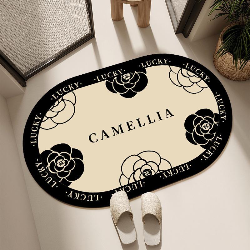 Mata podłogowa do łazienki z ziemi okrzemkowej, chłonna i szybkoschnąca do toalety, antypoślizgowa i zapobiegająca upadkom do wanny, mata podłogowa przed drzwiami do toalety