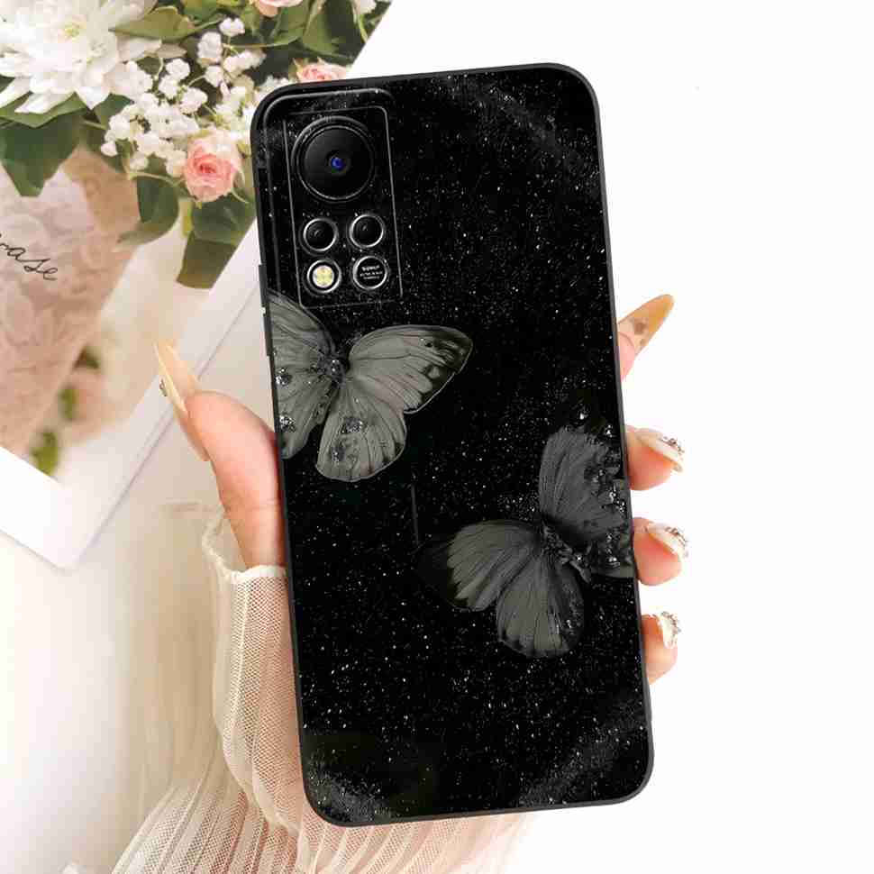 For Infinix Hot 11s NFC Case Beautiful Butterfly Flower Back Cover For Infinix Hot 11 S 11s NFC 11SNFC Protection Cases Funda