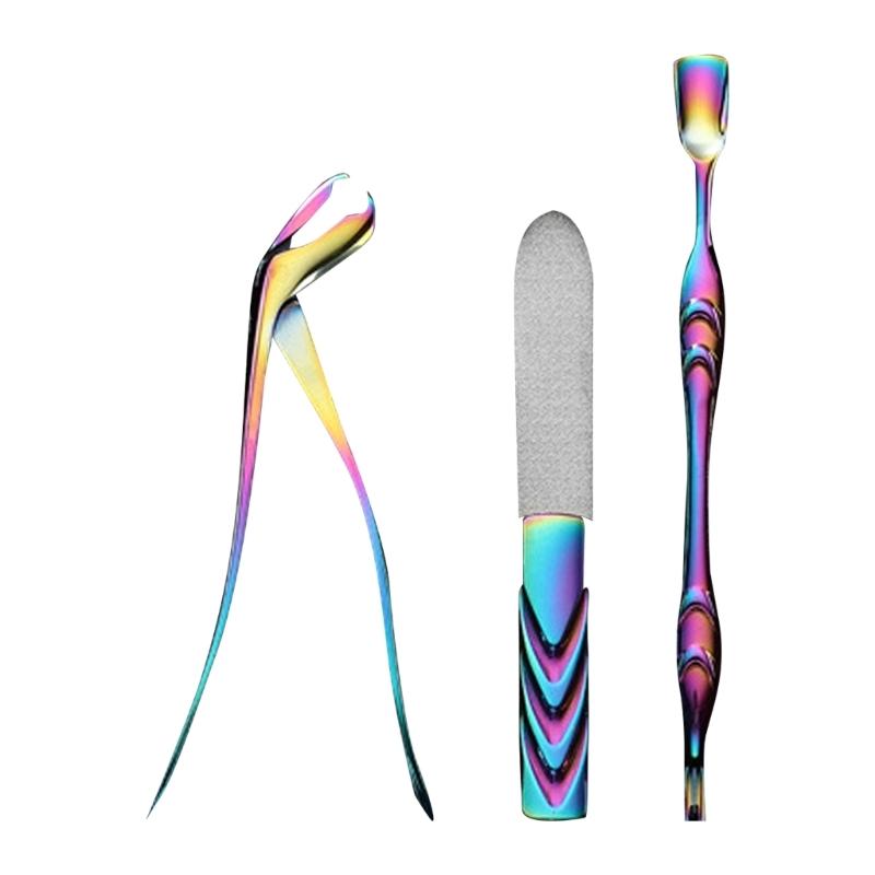 3 Pcs Nail Cutter Nail Clippers Set with Nail File Large Opening Fingernail Cutter Stainless Steel Toenail Clipper 1
