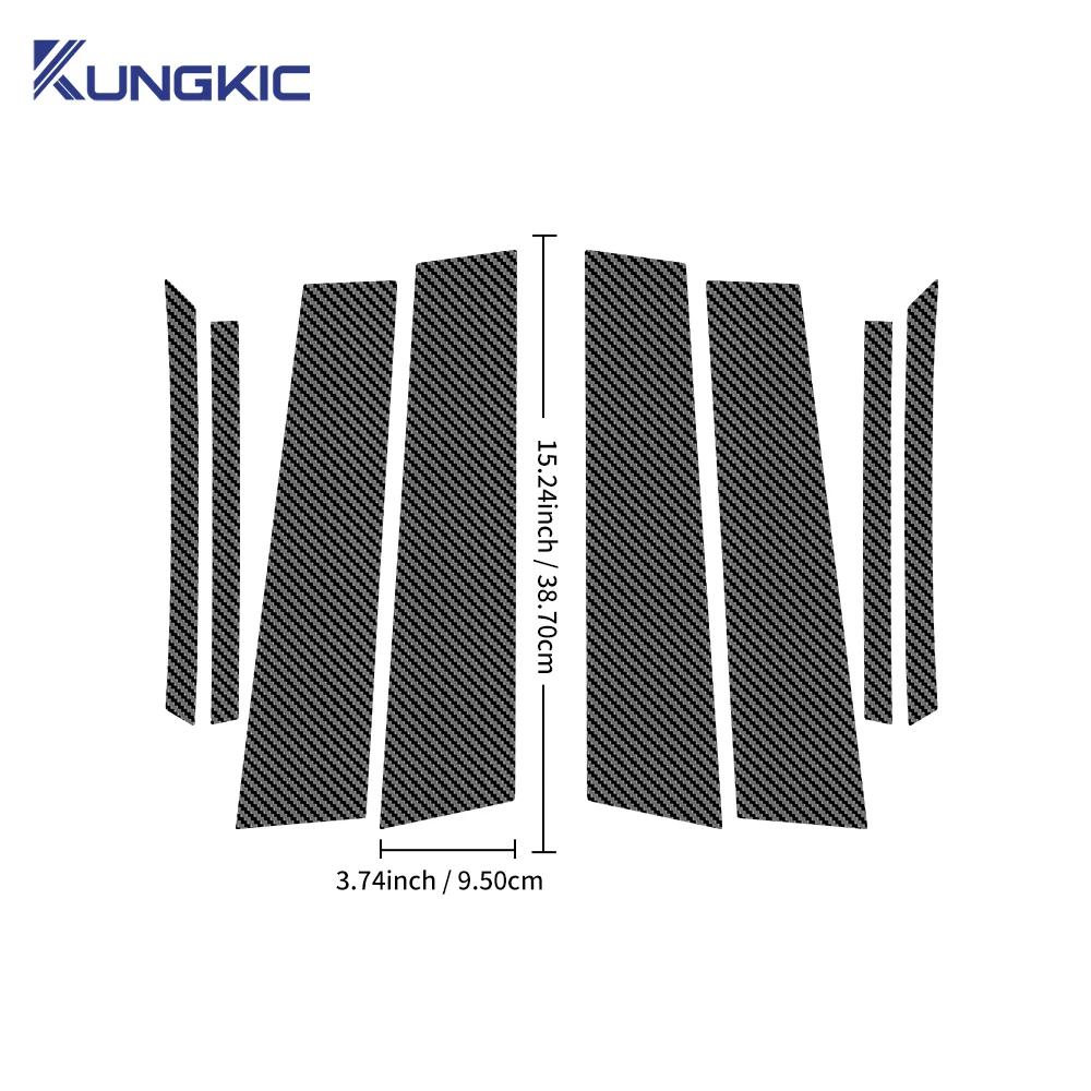 Car Window Trim Cover B Column Sticker Polished Pillar Exterior Parts Accessories For Peugeot 2008 2020 2021 2022 2023 2024 2025
