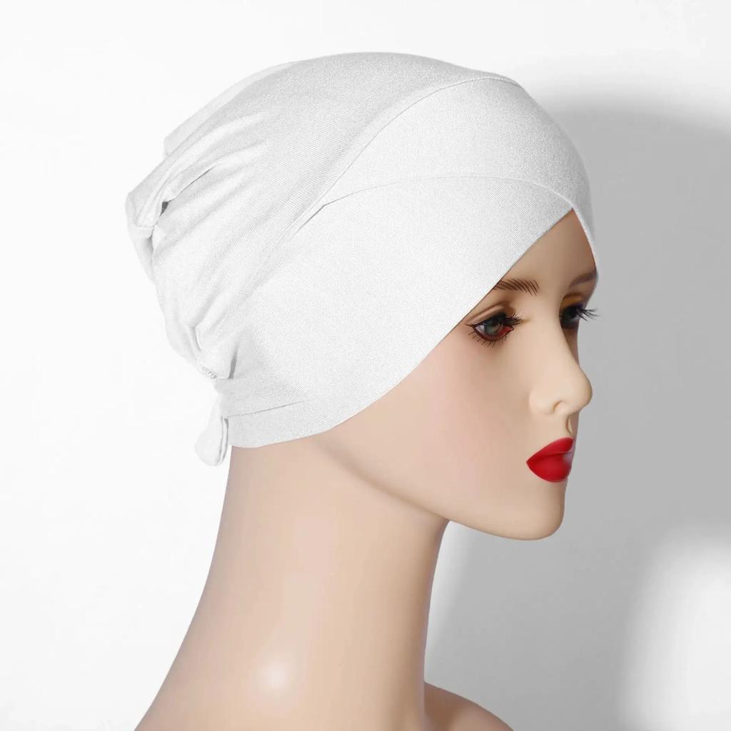 Muslim Inner Cap Hijab For Women Solid Underscarf Hijab Undercap Scarf Turban Hat Islamic Muslim Hijabs Ready To Wear Headcover