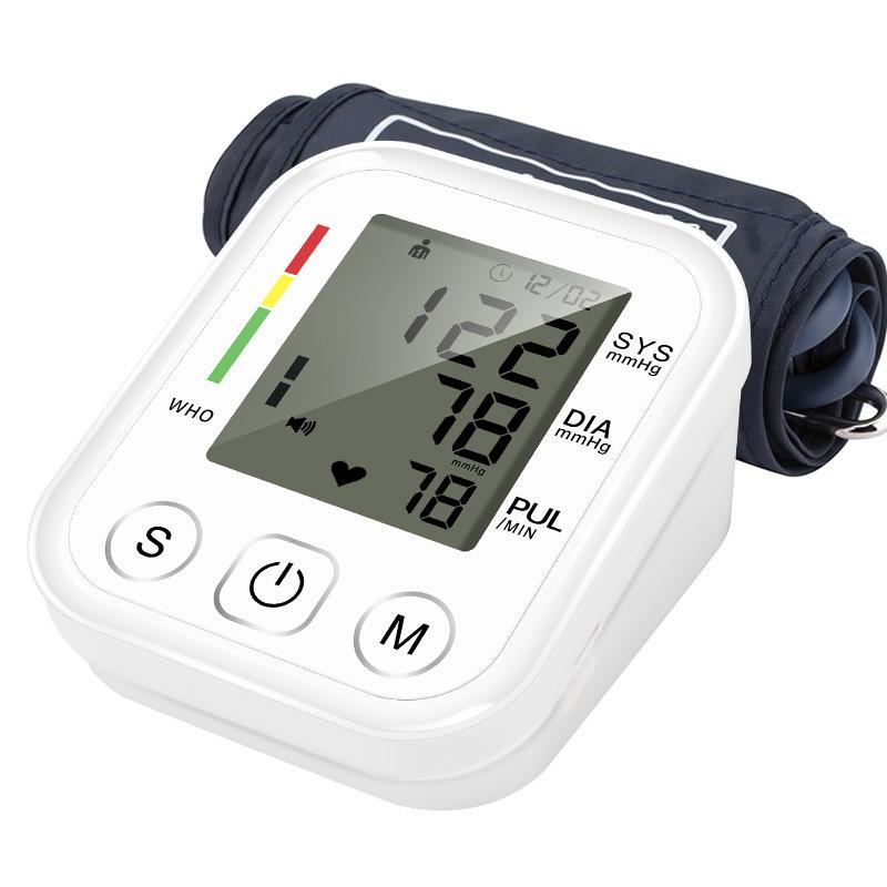 

Цифровой наручный сфигмоманометр, источник питания USB с использованием электрического голосового пульсометра, манжета АД, портативный автоматический пульсометр с ЖК-дисплеем, бытовой сфигмоманометр