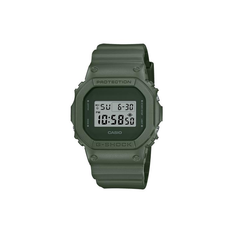 CASIO Men G-SQUAD Series Black Watch DW-5600ET-3PR-person Army Green Watch Dial