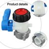 Aluminum Union Nut IBC Outlet Tap Stopcock Adapter Easy-open Functionality