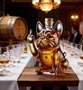 Fransk Bulldogformad Whiskeykaraff Nyhet Glas Spritspridare Barutrustning Gåva
