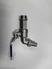 Stainless Steel Hot Water Dispenser Faucet with 4-Point Radiator Drain Valve and 6-Point Spout Ball Valve.
