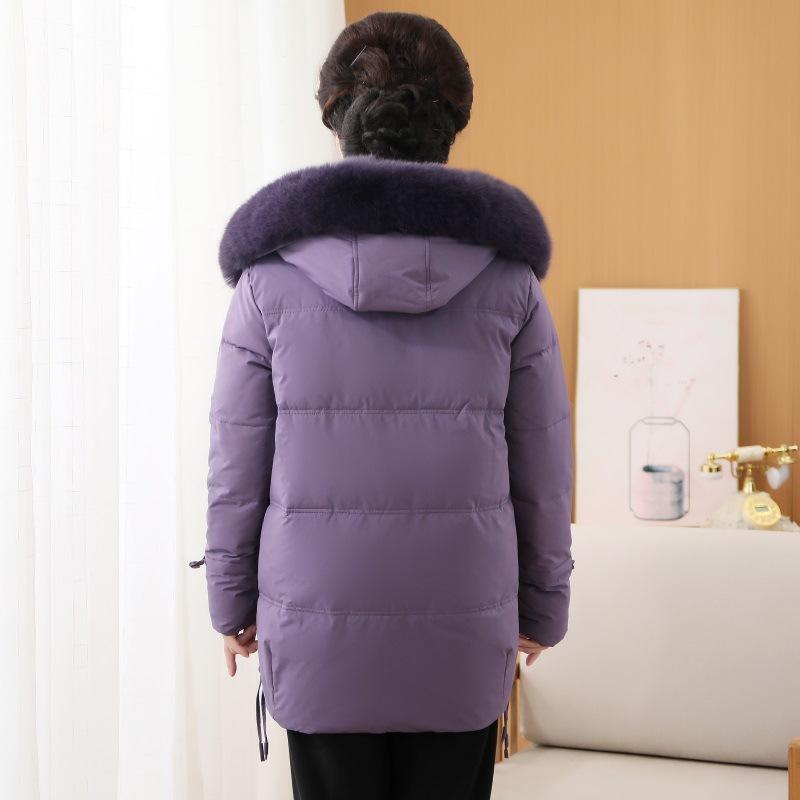 New Large Size Middle-aged Mother Winter Down Jacket Women's Winter Elderly Thickened Cotton Coat
