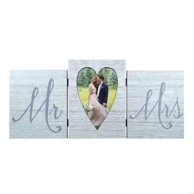

Couples Romantic Wooden Photo Frame Decorative Photo Frame Creative Wedding Engagement Gifts for Display on Tabletop X3UC