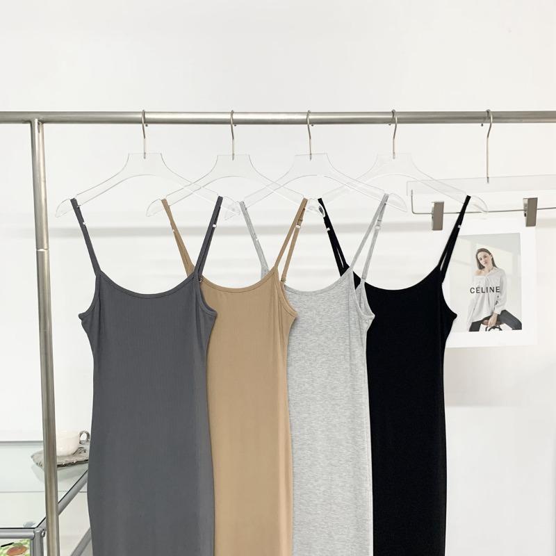 Abito Elegante Senza Maniche Aderente A Coda di Pesce Donna Estate Nuovo Monocolore Morbido Casual Abiti da Donna Moda Elegante Ufficio Signora Schiena Scoperta Sexy 25990