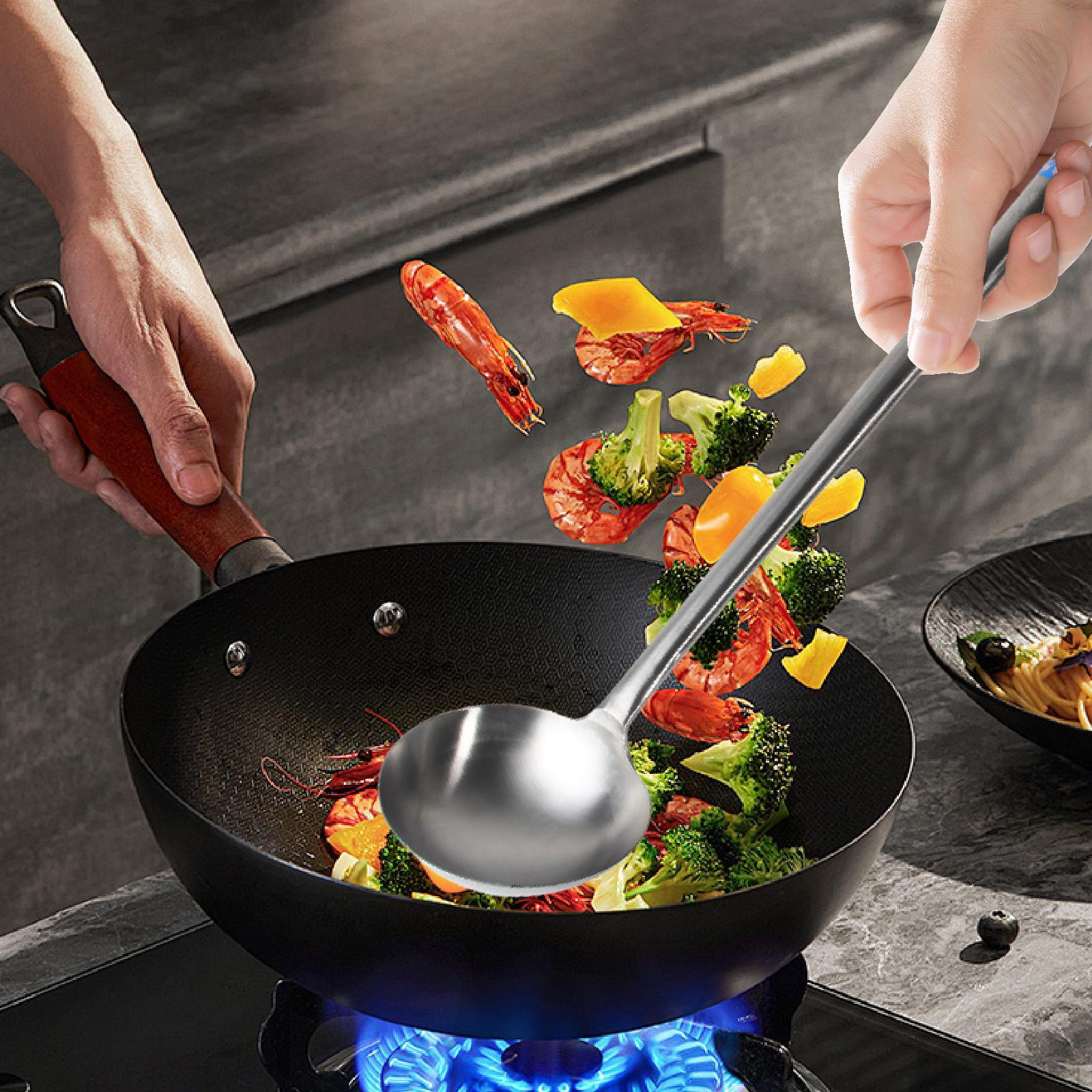 

Прочный половник из нержавеющей стали для приготовления и подачи супов Large