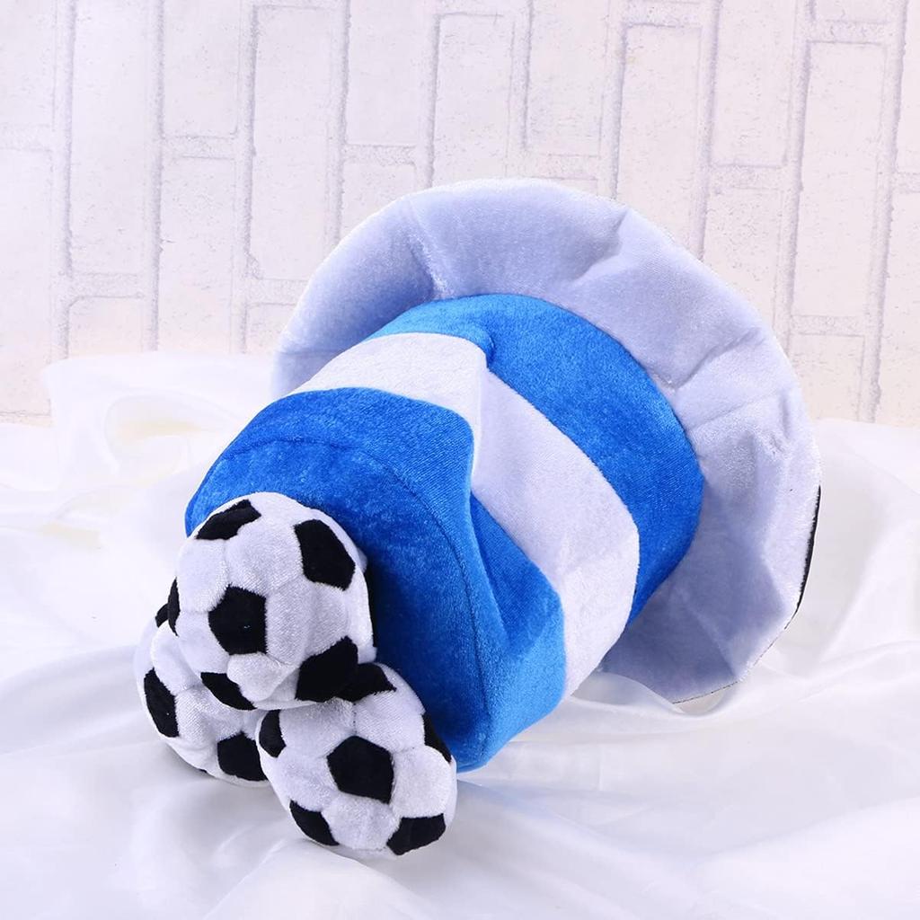 Soccer Party Hats Plush Football Hat Argentina Flag Cheerleading World Football Game Celebration Hat Red