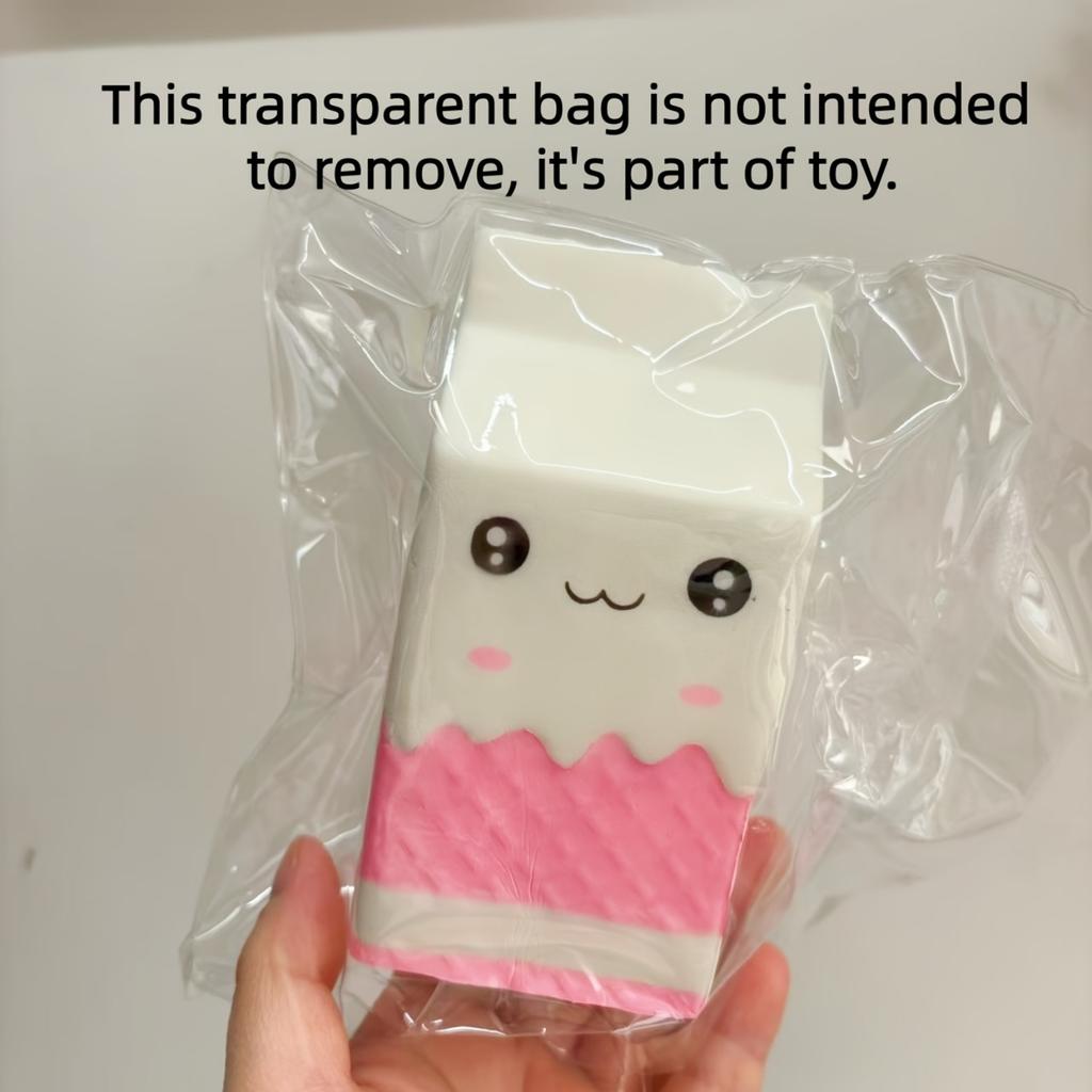 Carton 1 Relaxing Squeeze Milk Toy Slowly Rising Soft and Cute Sensory Toy