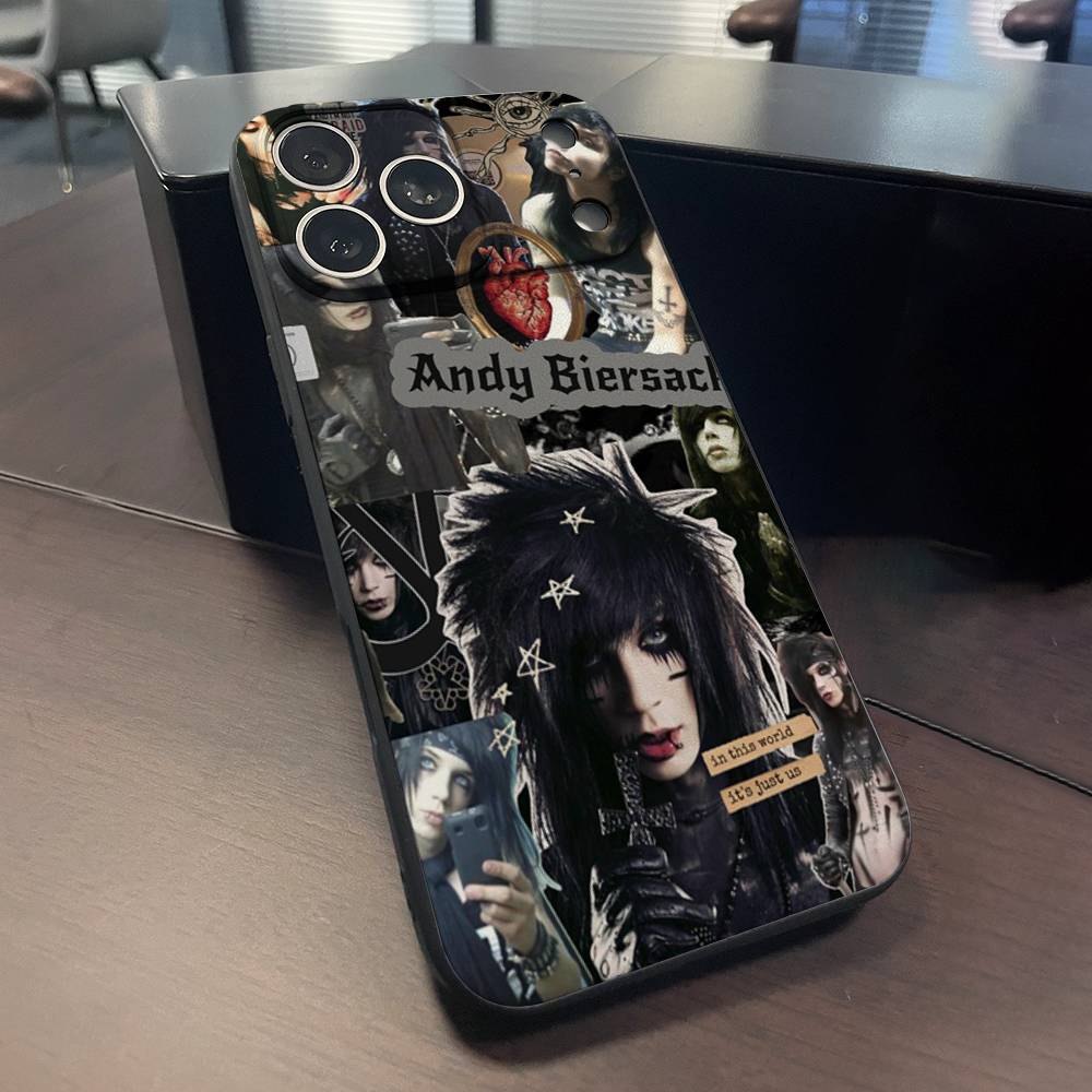A-Andy Rock B-Biersack Phone Case For iPhone 17,16,15,14,13,12,11,Pro,Max,Plus,X,XS,SE4,E,Mini,Soft Black Case