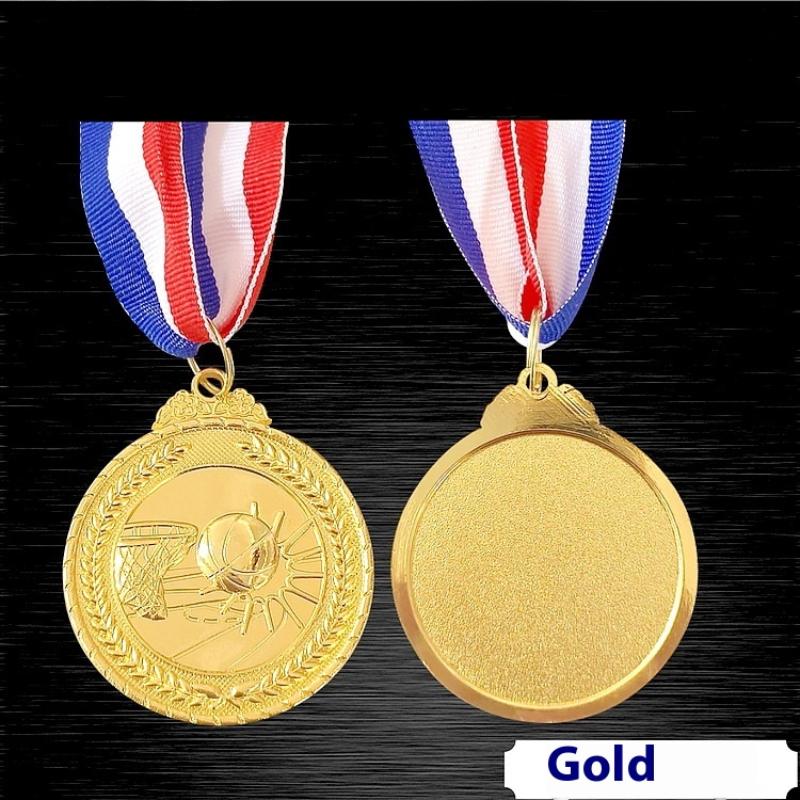 

1Pcs Students Rewards Competition Medals 5cm Gold/Silver/Bronze Medal Sports Rewards With Neck Ribbon For Talent Show Party Race