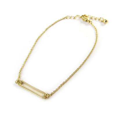 [N8132] - Golden 'Rectangle' Bracelet