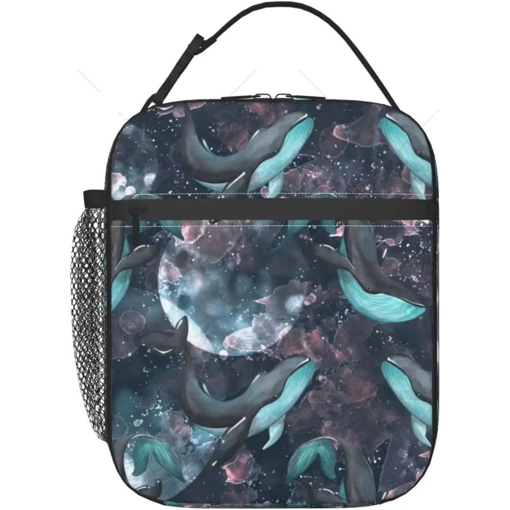 Marine Animals Cartoon Kids Insulated School Lunch Boxes For Boy Shark Octopus Lunch Container Portable Cooler Thermal Bento Box