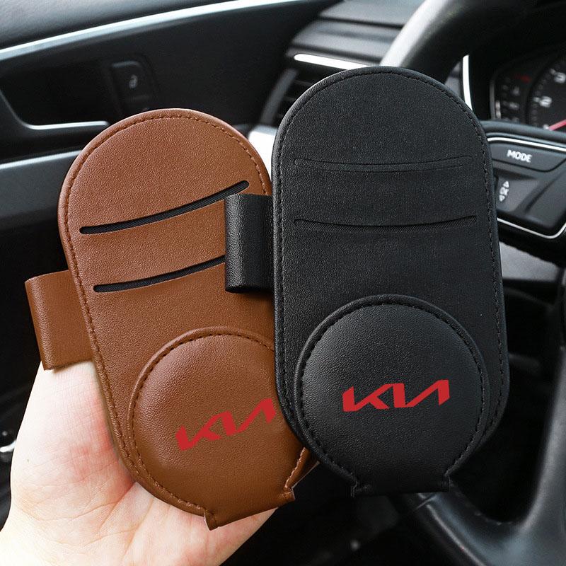 Car Multifunction Sunglasses Clip Card Ticket Holder Stand Eyeglasses For Kia Rio K2 Ceed Cerato K3 Sportage 4 Picanto K5 Optima Sorento Forte Stinger